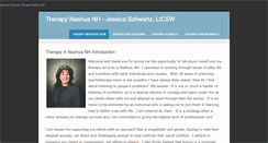 Desktop Screenshot of jessicaschwartzpsychotherapist.com